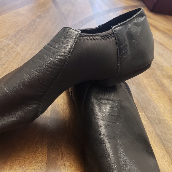 Jazz Leather Shoe with Arch Hugging Neoprene - JZ43 Black Adult Size 12.5M - Picture 7 of 8